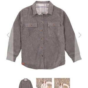 Simply Southern reversible plaid shaket jacket size M